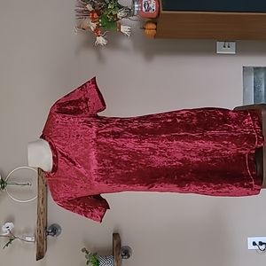 🔅Red Velvet Dress